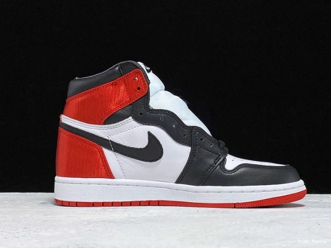 Kicktheory Jordan Black High Air CD0461-016 Retro 1 Toe Satin 0707